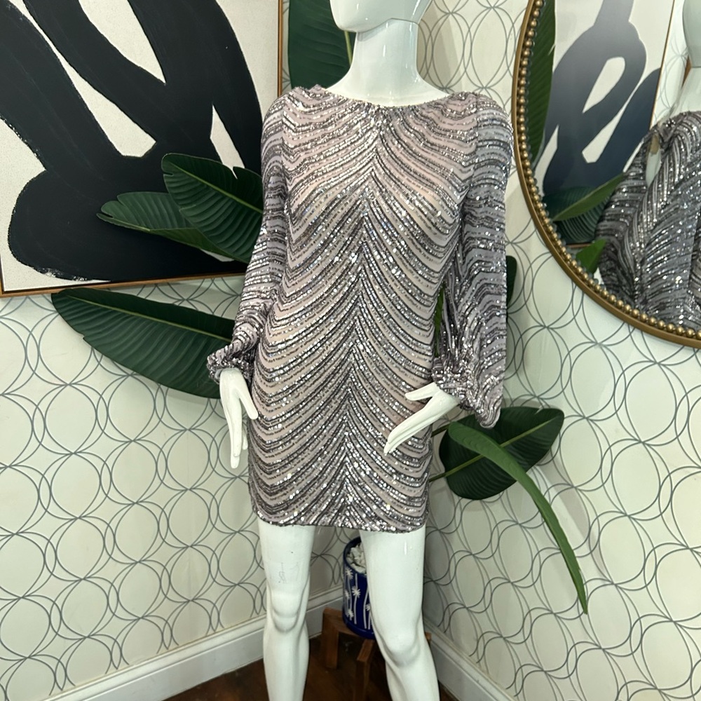 Silver sequin dress - Picture 3 of 6